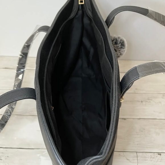 Faux suede/leather purse set.  Shoulder bag, clutch, card holder and mak… - Picture 4 of 11